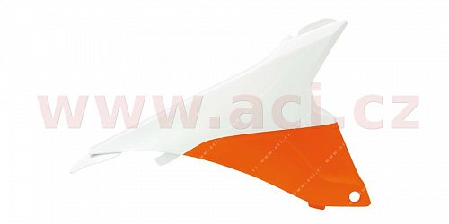 boční levý kryt airboxu KTM, RTECH (oranžovo-bílý)